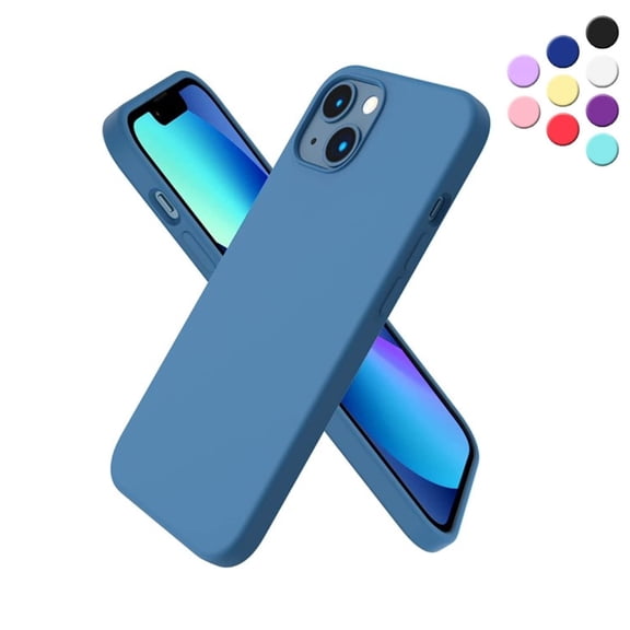 Entronix Silicone Soft Case Designed for iPhone 13 Shockproof Durable Slim Fit, Aqua