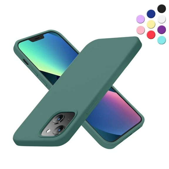 Entronix Silicone Soft Case Designed for iPhone 13 Shockproof Durable Slim Fit, Olive Green