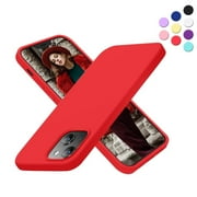 Entronix Silicone Soft Case Designed for iPhone 13 Shockproof Durable Slim Fit, Red
