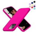 thumbnail image 1 of Entronix Silicone Soft Case Designed for iPhone 14 Plus Shockproof Durable Slim Fit, Hot Pink, 1 of 7