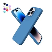 Entronix Silicone Soft Case Designed for iPhone 14 Pro Max Shockproof Durable Slim Fit, Aqua