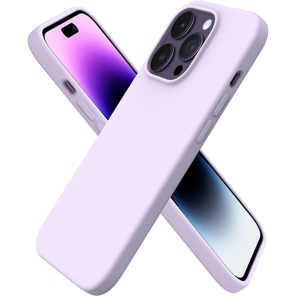 Entronix Silicone Soft Case Designed for iPhone 15 Pro Shockproof Durable Slim Fit, Purple