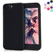Entronix Silicone Case Compatible with iPhone 7 Plus / iPhone 8 Plus, Protective Cover, Black