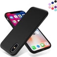 thumbnail image 1 of Entronix Silicone Soft Case Designed for iPhone X/XS Shockproof Durable Slim Fit, Black, 1 of 6