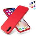 thumbnail image 1 of Entronix Silicone Soft Case Designed for iPhone Xs Max Shockproof Durable Slim Fit, Red, 1 of 8