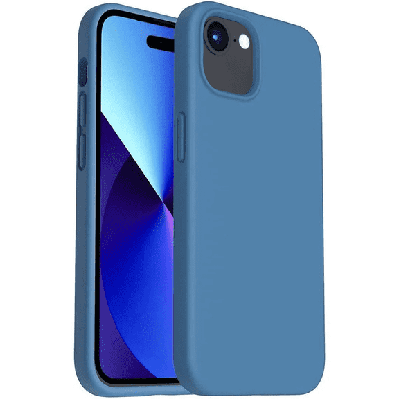 Entronix Silicone Case Compatible with iPhone 16E, Protective Cover, Aqua Blue