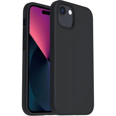 Entronix Silicone Soft Case for iPhone 16e, Anti-Slip Durable Slim Fit Cover, Black