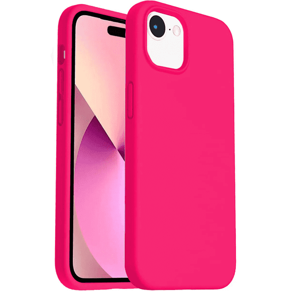 Entronix Silicone Case Compatible with iPhone 16E, Protective Cover, Hot Pink