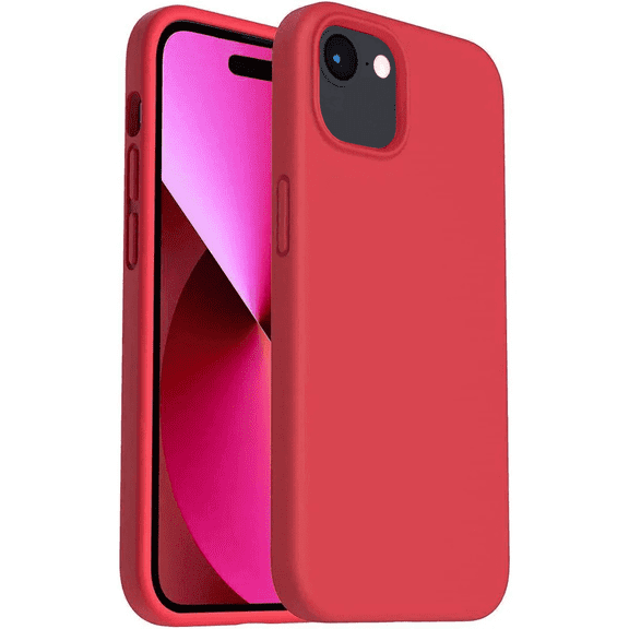 Entronix Silicone Case Compatible with iPhone 16E, Protective Cover, Red