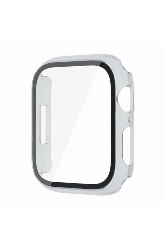 Smartwatch Protective Case Compatible with Apple Watch Series 6/5/4/SE, 40mm - Snap-On Guard Bumper Full Coverage with Built-In Screen Protector, Clear