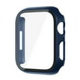 thumbnail image 1 of Entronix Smartwatch Protective Case Compatible with Apple Watch Series 6/5/4/SE, 40mm - Snap-On Guard Bumper Full Coverage with Built-In Screen Protector, Navy Blue, 1 of 5