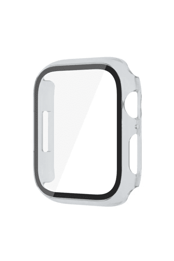 Smartwatch Protective Case Compatible with Apple Watch Series 6/5/4/SE, 44mm - Snap-On Guard Bumper Full Coverage with Built-In Screen Protector, Clear