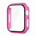 thumbnail image 1 of Entronix Smartwatch Protective Case Compatible with Apple Watch Series 6/5/4/SE, 44mm - Snap-On Guard Bumper Full Coverage with Built-In Screen Protector, Hot Pink, 1 of 5
