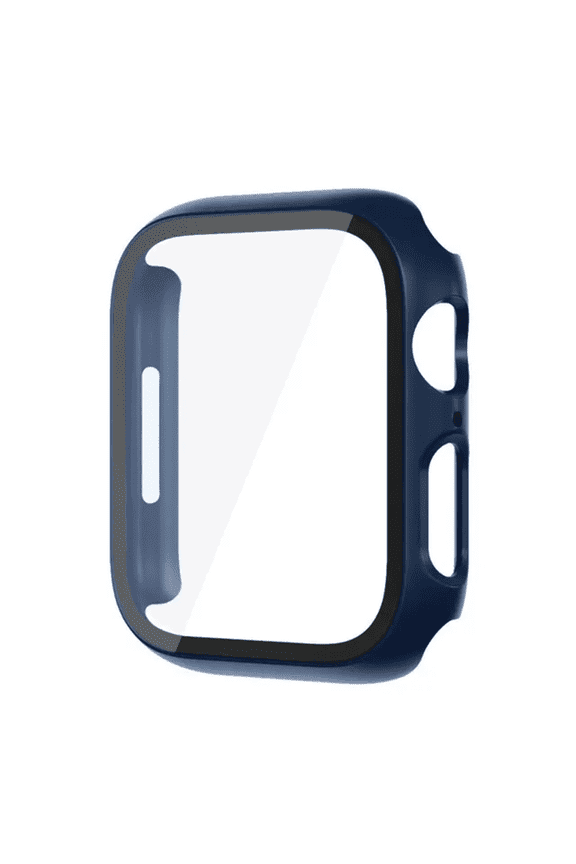 Smartwatch Protector Compatible with Apple Watch Series 11, 42mm — Snap-On Guard Bumper Full Coverage with Built-In Screen Protector, Navy Blue