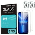 thumbnail image 1 of Entronix Tempered Glass Screen Protector for iPhone 12 Pro Max, 2 Tempered Glass with 2 Camera Glass Lens Cover Flim [Case Friendly][Scratch-Resistant], 1 of 5