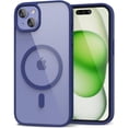thumbnail image 1 of Entronix Magnetic Clear Case Compatible with iPhone 16, Soft Edges Transparent Cover, Navy Blue, 1 of 7
