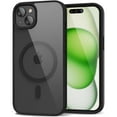 thumbnail image 1 of Entronix Transparent Magnetic Case Designed for Apple iPhone 16 Clear Magnetic Case for Rugged Shockproof Strong Magnetic Military Grade Drop Protection Phone Case for Apple iPhone 16, Black, 1 of 6