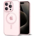 thumbnail image 1 of Entronix Magnetic Clear Case Compatible with iPhone 16 Pro, Soft Edges Transparent Cover, Pink, 1 of 7
