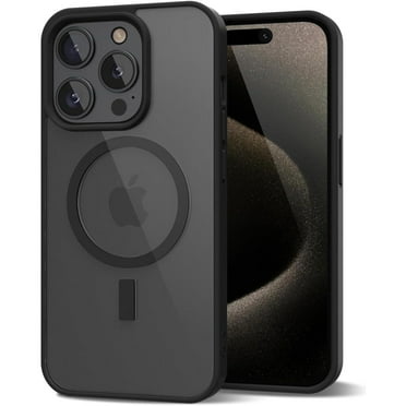 Entronix Transparent Magnetic Case Designed for Apple iPhone 16 Pro Clear Magnetic Case for Rugged Shockproof Strong Magnetic Military Grade Drop Protection Phone Case for Apple iPhone 16 Pro, Black