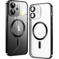 thumbnail image 1 of Entronix Magnetic Clear Case Compatible with iPhone 11, Flexible Fashion Cover, Black, 1 of 6
