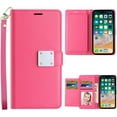 thumbnail image 1 of Entronix Wallet Case for Apple iPhone 15 Pro Max Leather Wallet Case, Built In Kickstand with Lanyard, 6 Card Slots Holder Folio Flip Phone Case for Apple iPhone 15 Pro Max, Hot Pink, 1 of 5