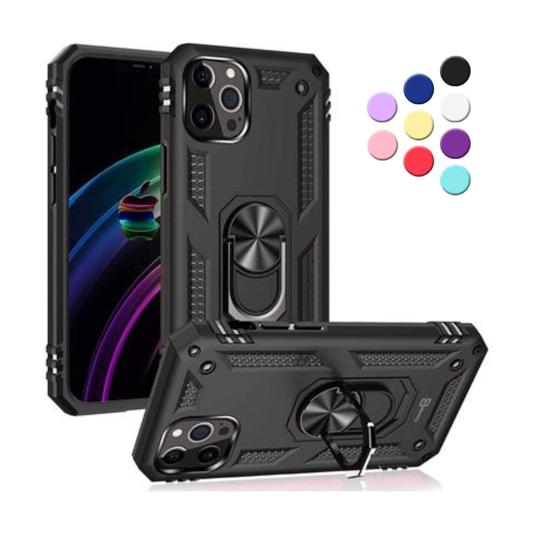Entronix iPhone 13 Pro Max Case,iPhone 13 Pro Max Cover Military Grade Shockproof Heavy Duty Protective Phone Case with Kickstand for iPhone 13 Pro Max Black