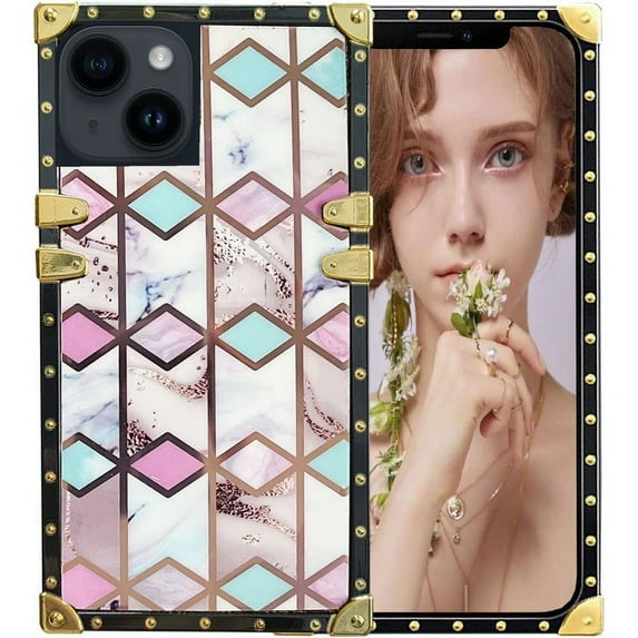 Entronixx for iPhone 14 Case for Girls Women, Slim Shockproof Heavy Duty for Girls Women Sparkle Shining Glitter Luxury TPU Cover for iPhone 14 6.1, Teal