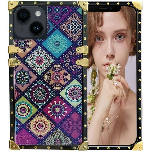 Entronixx for iPhone 14 Plus Case for Girls Women, Slim ShockPlusof Heavy Duty for Girls Women Sparkle Shining Glitter Luxury TPU Cover for iPhone 14 Plus 6.7, Rainbow