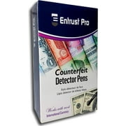 Entrust Pro Money Marker Pen Detects Counterfeit Bills, Round Tip, 12 Pack