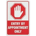 thumbnail image 1 of Entry By Appointment Only Sign 12X8 Inch Tin Sign Great For Garden And Yard Wall Decor, 1 of 4