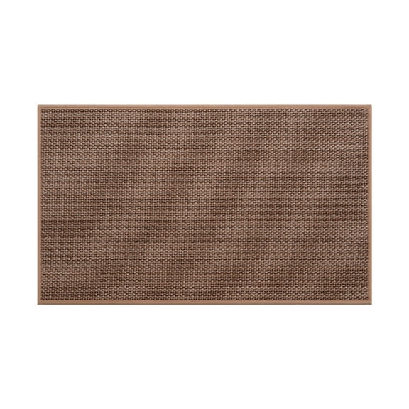 Entry Door Floor Mat Woven Rug | Non-Slip Absorbent TRP Carpet 16"x24" | Durable Dirt Trapper, Easy Clean, Floral Pattern, Indoor Entrance Mat for Home