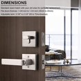 Entry Door Handle Set with Single Cylinder Deadbolts, Satin Nickel