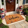 thumbnail image 1 of Entry Doormat,Patriotic Coir Fiber Floor Mat, 250th Anniversary Printed Pattern, Wear Resistant Non Slip Base, Rustic Welcome Rug for Indoor Outdoor Entryway Porch, 1 of 6