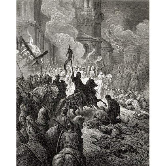 Entry Of The Crusaders In Constantinople 1204 by Ken Welsh / Design Pics