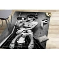 thumbnail image 1 of Entry Rug, Girl Drinking Toilet Rug, Fashion Girl Rug, Gift For The Home Rugs, Wedding Rugs, Toilet Rug, Modern Rugs, Housewarming Gift Rug, 1.7'x2.3' - 50x70 cm, 1 of 7