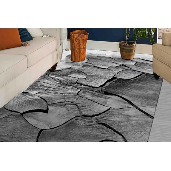 Entry Rug, Machine Washable Rug, Door Mat, Personalized Gifts, Loft Rug, Gray Rugs, View Rug, Kitchen Rug, Living Room Rug, Man Cave Rug, 5.9'x9.2' - 180x280 cm