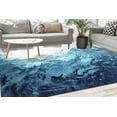 thumbnail image 1 of Entry Rug, Thick Rug, Pattern Rug, Gift Rug, Blue Tones Rug, Blue Rug, Landscape Rugs, Home Decor Rug, Stair Rug, Printed Rug, Home Decor, 2.3'x3.3' - 70x110 cm, 1 of 7