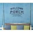 thumbnail image 1 of Entry Wall Sticker Quotes Welcome To Porch Decal Time Well Wasted Saying 23x15-Inch Black, 1 of 3
