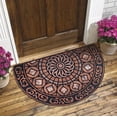 thumbnail image 1 of Entry Way Rugs Indoor,Outdoor Rug Front Door,50x80cm Bohemian-Style Semi-Circular Front Door Rugs,Outdoor Doormats,Welcome Doormat, Non-Slip Low Profile Indoor Outdoor Rug(C L 32*20IN), 1 of 5