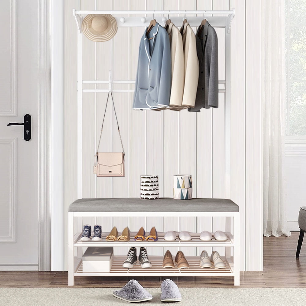 shoe rack with coat stand