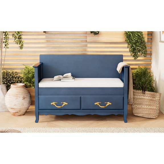 Entryway Bench with Elegant Accents / Combines Style and Function