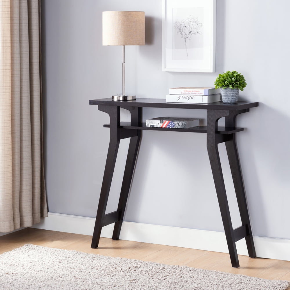 Entryway Console Table, 36 Inch Hallway Accent Table, Red Cocoa ...