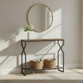 thumbnail image 1 of Entryway Console Table with 2-Tier Storage - Industrial Design, 1 of 8