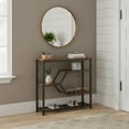 thumbnail image 1 of Entryway Console Table with Shelves - Narrow Rustic Design, 1 of 8