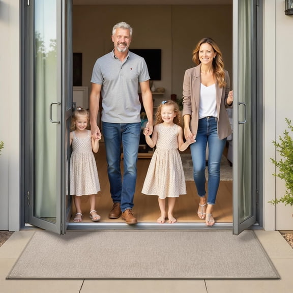 Entryway Door Mat 17 x 59 Low Profile Indoor Runner, Smart Savings Option, Dirt-Resistant Floor Protection for Busy Households