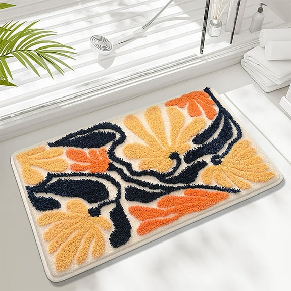 Entryway Door Mat 40x60cm Absorbent Microfiber Non-Slip TPR Backing Edged Soft Carpet Bedroom Living Room Bath Rug Water Quick Dry Home