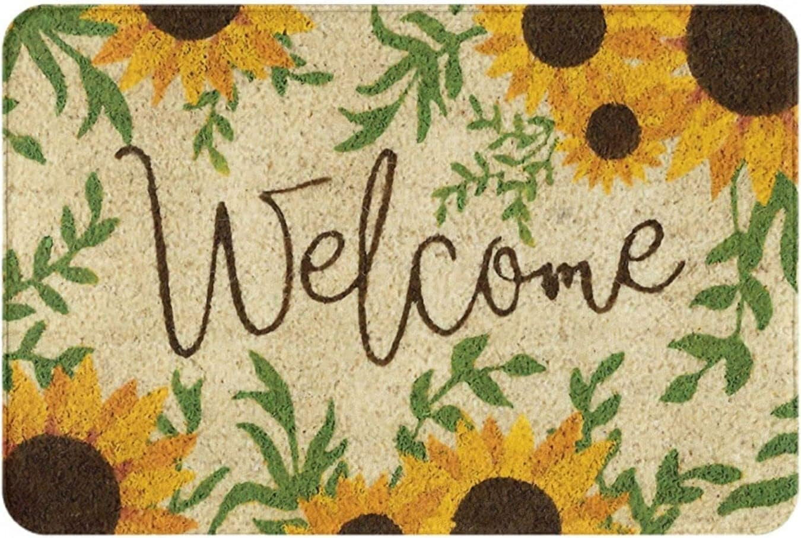 Entryway Doormats Sunflower Mat Non Slip Front Door Mat