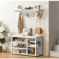 thumbnail image 1 of Entryway Hall Tree Shoe Bench with Storage, for Entryway, Hallway, White, 1 of 9