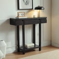 thumbnail image 1 of Entryway Hallway Console Table with One Drawer One Shelf Wooden Leg Frame Handleless Design - Durable - Entryway Hallway Storage Solution, 1 of 7