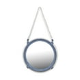 thumbnail image 1 of Entryway Living Room Metal Blue Mirror with Rope Hanger, 1 of 3